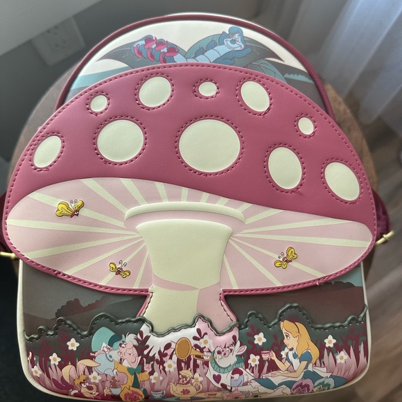Disney Loungefly Backpack Alice in Wonderland - Picture 1 of 9